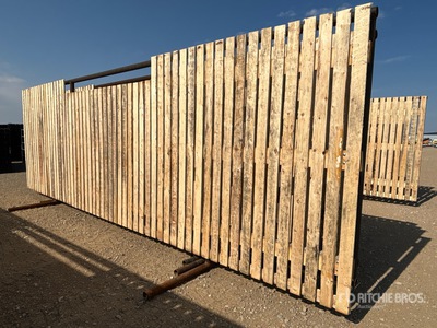 Quantity of (4) 24 ft x 8 ft Wind hek