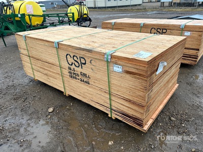 Quantity of (40) 3/4 in x 4 ft x 8 ft CSP/DFP No Stamp Contreplaqué (Unused)