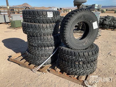 (7) BF Goodrich 37x12.50R16.5LT Tires & (1) Goodyear 37x12.50R16.5LT Tire