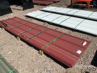 Quantity of Kit Containers Steel 3 ft 1 in x 12 ft Stalen platen