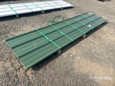 Quantity of (50) 2025 Kit Containers Steel R Panel 3' x 12' metal roofing Materiale edile