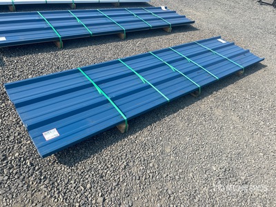 Quantity of (50) 2025 Kit Containers Steel R Panel 3' x 12' metal roofing Materiale edile