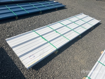 Quantity of (50) 2025 Kit Containers Steel R Panel 3' x 12' metal roofing Materiale edile