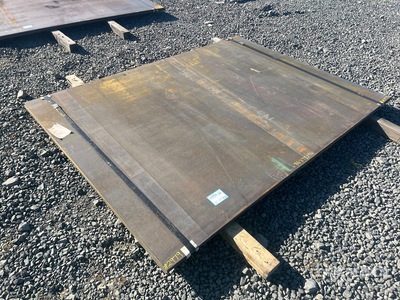 Quantity of (2) 2025 Kit Containers 6 ft 1 in x 8 ft (0.75 in Thick) Steel Plates