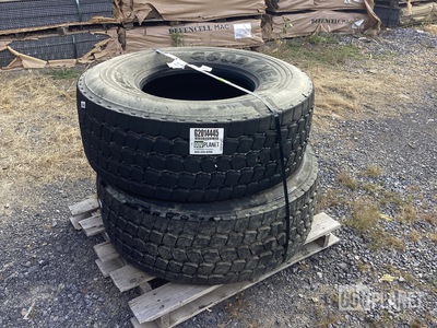 (2) Goodyear 445/65R22.5 Tires