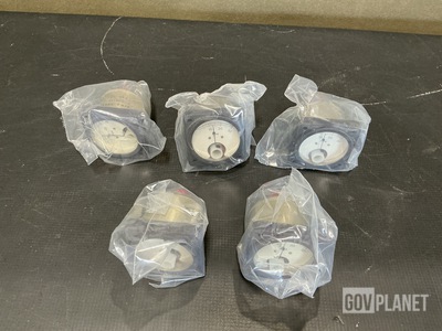 (5) Kratos Pressure G-3848A Pressure Gauges