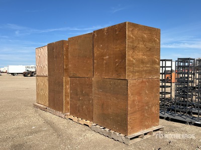 Quantity of (8) 38 in Cubed Raised Planters