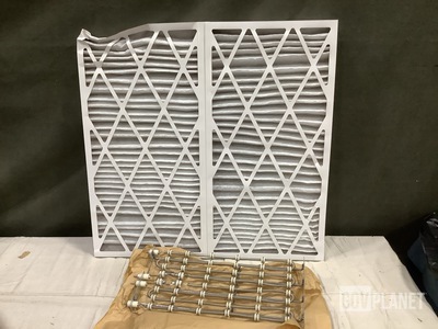 (2) Heating Coil Elements & (8) Vertiv P8L2-302 Pleated Panel Air Filters