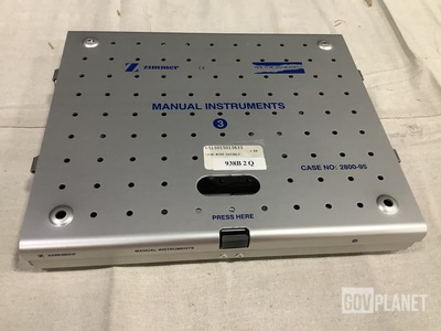 (6) Zimmer 2800-95 Manual Instrument Sterilization Cases