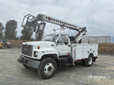 Teslta T36 on 2000 GMC 6500 4x2 Bucket Truck