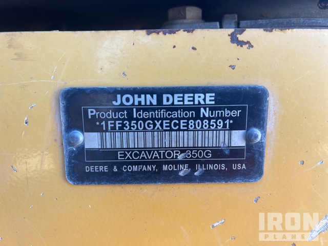 EXCAVADORA 2012 JOHN DEERE 350GLC