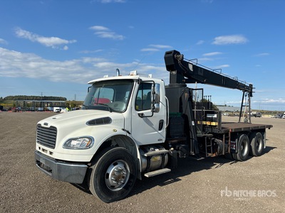 National 400A 15250 lb Straight Boom on 2012 Freightliner M2 6x4 ブームトレーラー