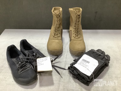 (150) Pairs of Gloves, (11) Pairs of Assorted Boots & Assorted Items