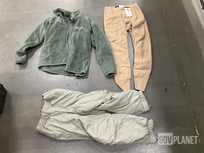 (7) Pairs of Cold Weather Trousers, (24) Cold Weather Jackets & Assorted Items
