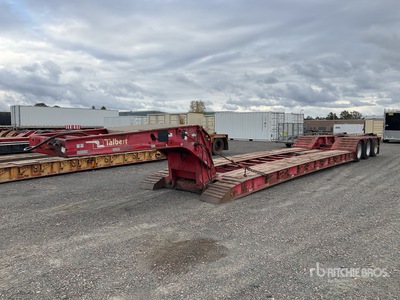 2004 Talbert Tri/A Single Drop Removable Gooseneck Lowboy Trailer