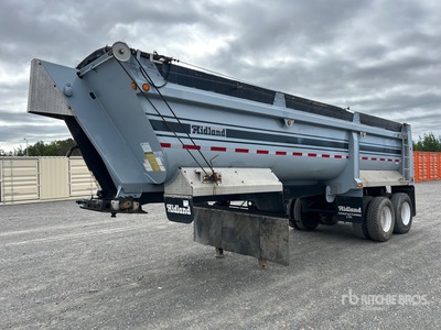 2004 Midland SK2400 26 ft T/A End Dump Trailer