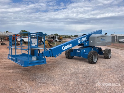 2015 Genie S60X 4WD Diesel Telescopic Boom Lift