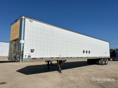2012 Wabash 53 ft x 102 in T/A Van Trailer