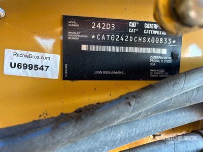 2020 Cat 242D3 Two-Speed Skid Steer Loader