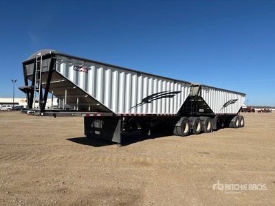 2022 Doepker 27 ft Tri/A Super B-Train Lead Grain Trailer