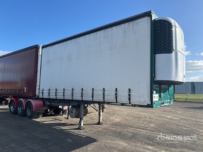 1998 Freighter 6.2 m B-Double Lead Tri/A Curtain Side Refrigerated Trailer
