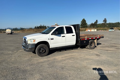 2010 Dodge Ram 3500 4x4 Extended Cab Flatbed Truck