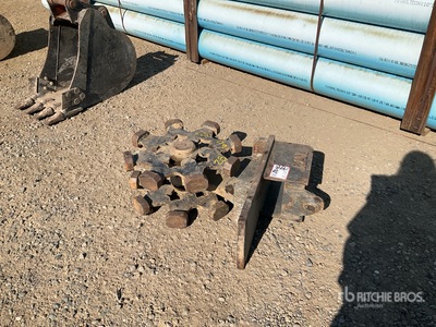 TWT 12 in Backhoe Compaction Wheel - Fits Cat 306