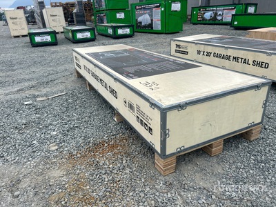 TMG MS1020A 10 ft x 20 ft Metal Garage (Unused)