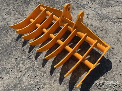GIYI 1100 mm Excavator Rake - Fits Cat 305 (Unused)