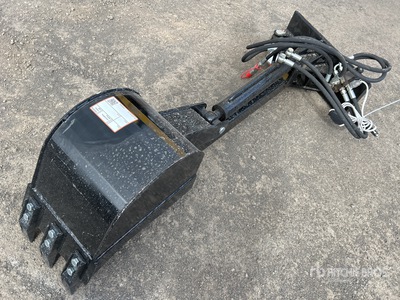 2025 GIYI GY-BD43 300 mm Mini Skid Steer Backhoe (Unused)