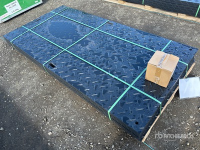 Quantity of (12) SKLP 2400 mm x 1200 mm Polyethylene Sheet Ground Protection Mats (Unused)