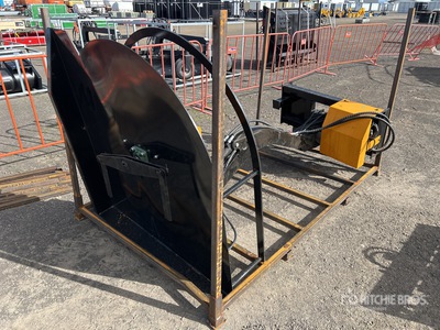2025 GIYI GY-ECA63 1350 mm Articulating スキッドステア ブラシ カッター (Unused)