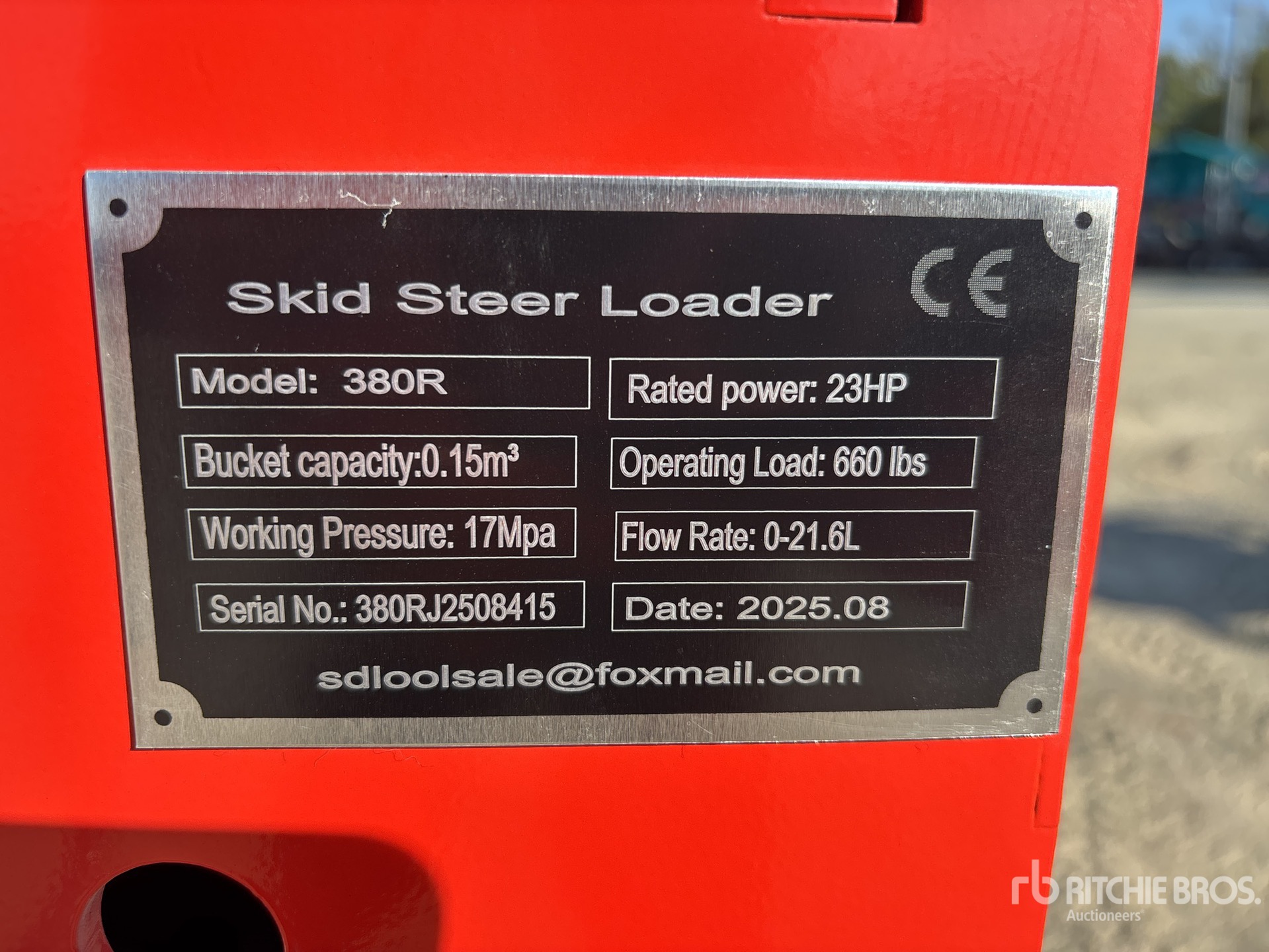 2025 SDLOOL SL380R Mini Compact Track Loader (Unused)