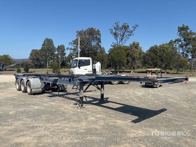 2014 Krueger 12.2 m Tri/A Remolque Portacontenedores