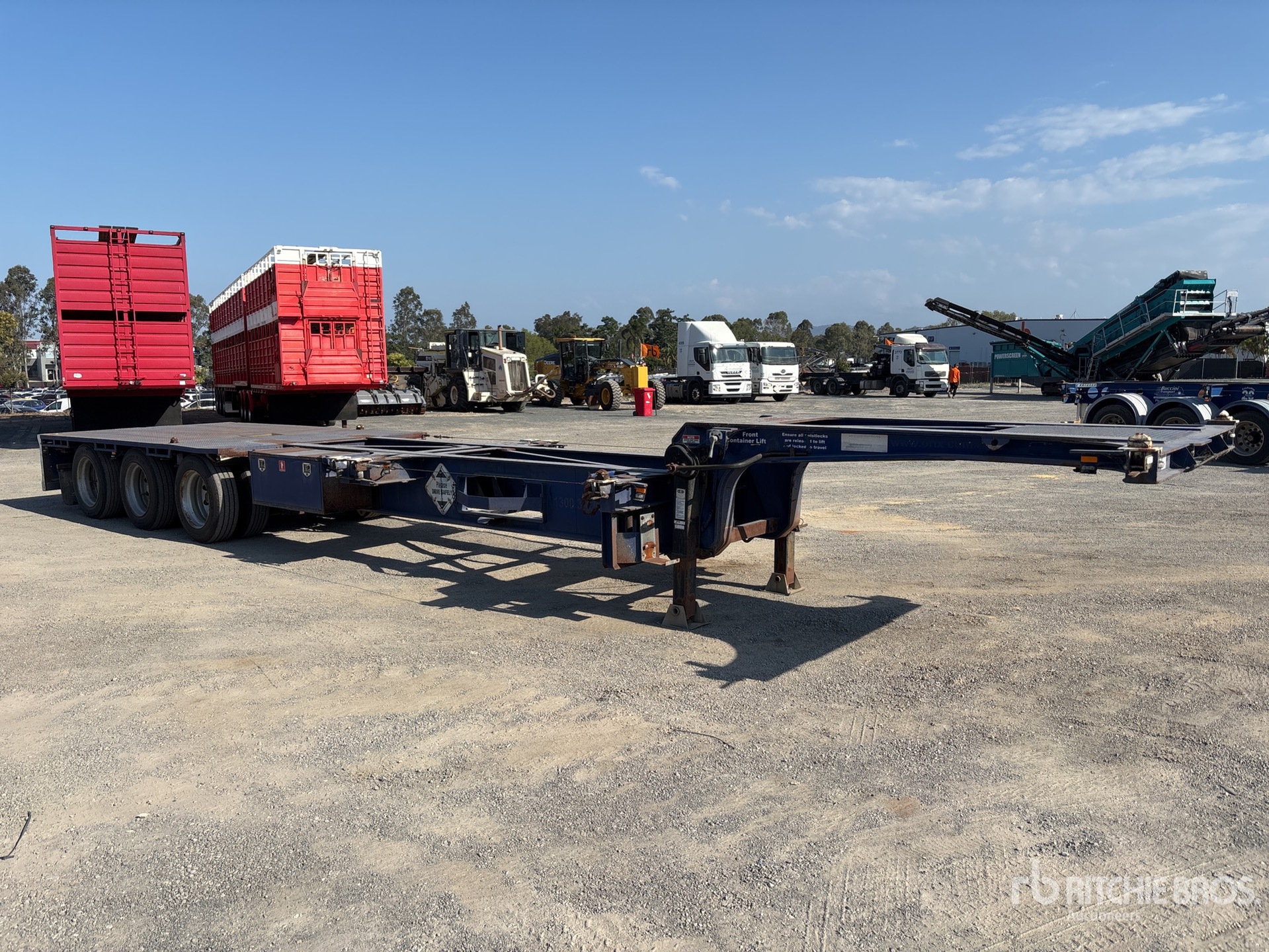 2007 Ophee 12.2 m Tri/A Gooseneck Remolque Portacontenedores