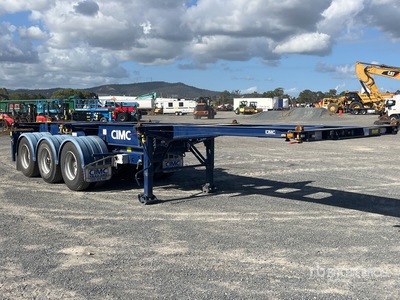 2023 CIMC 9.2 m Tri/A Retractable Remolque Portacontenedores
