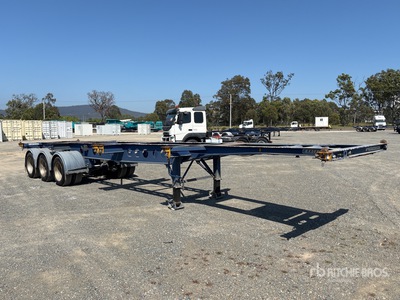 2015 Krueger 12.2 m Tri/A Remolque Portacontenedores