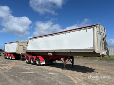 2006 Lusty EMS Tri/A Stag B-Double Combination End Dump Trailer