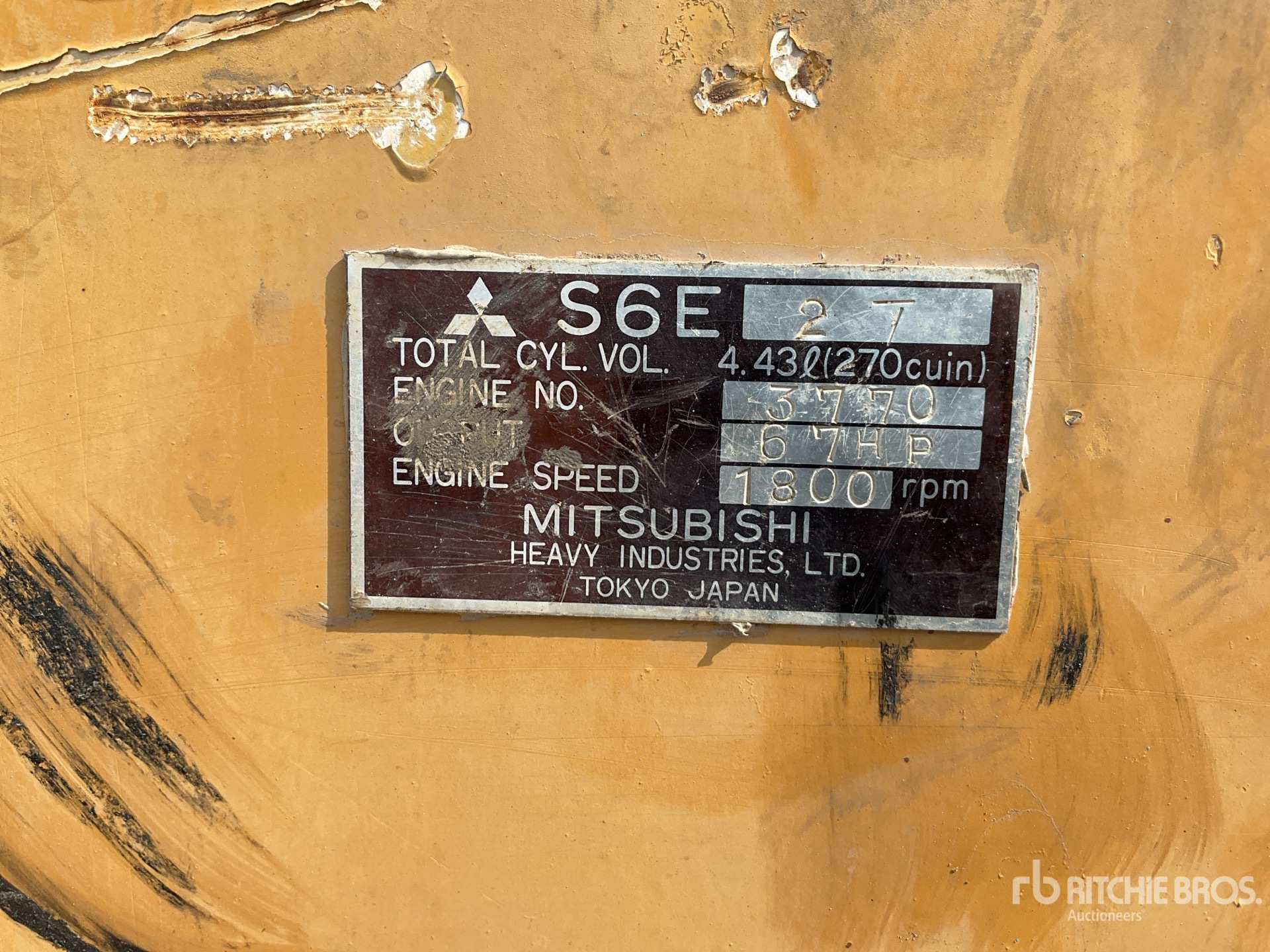 Mitsubishi 125 kVA Skid-Mounted Generatore