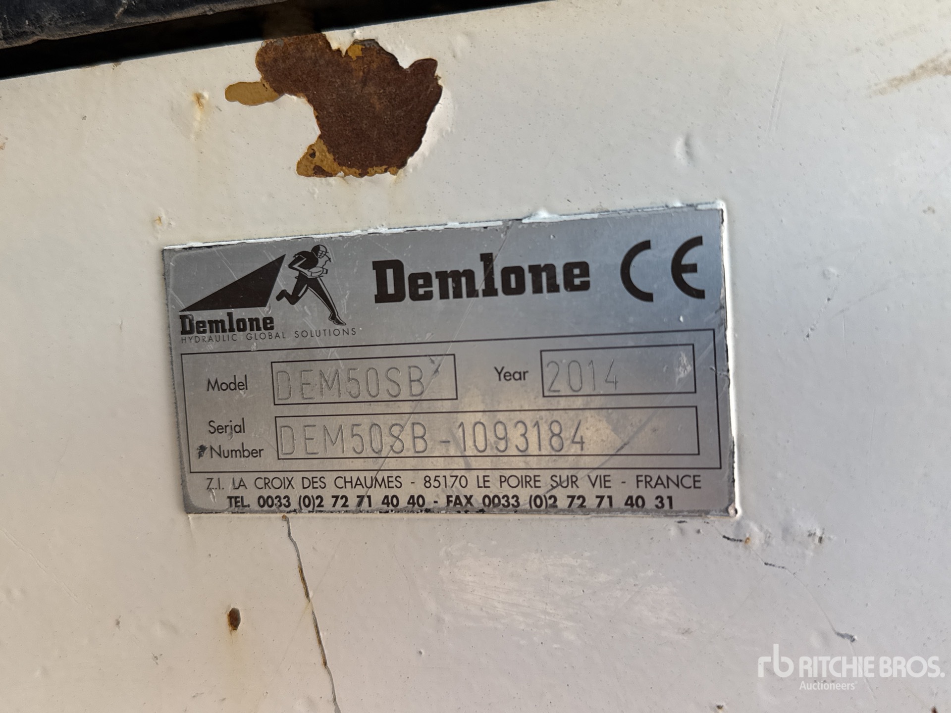 2014 Demlone DEM50SB Pelle Sur Chenilles Rupsgraafmachine