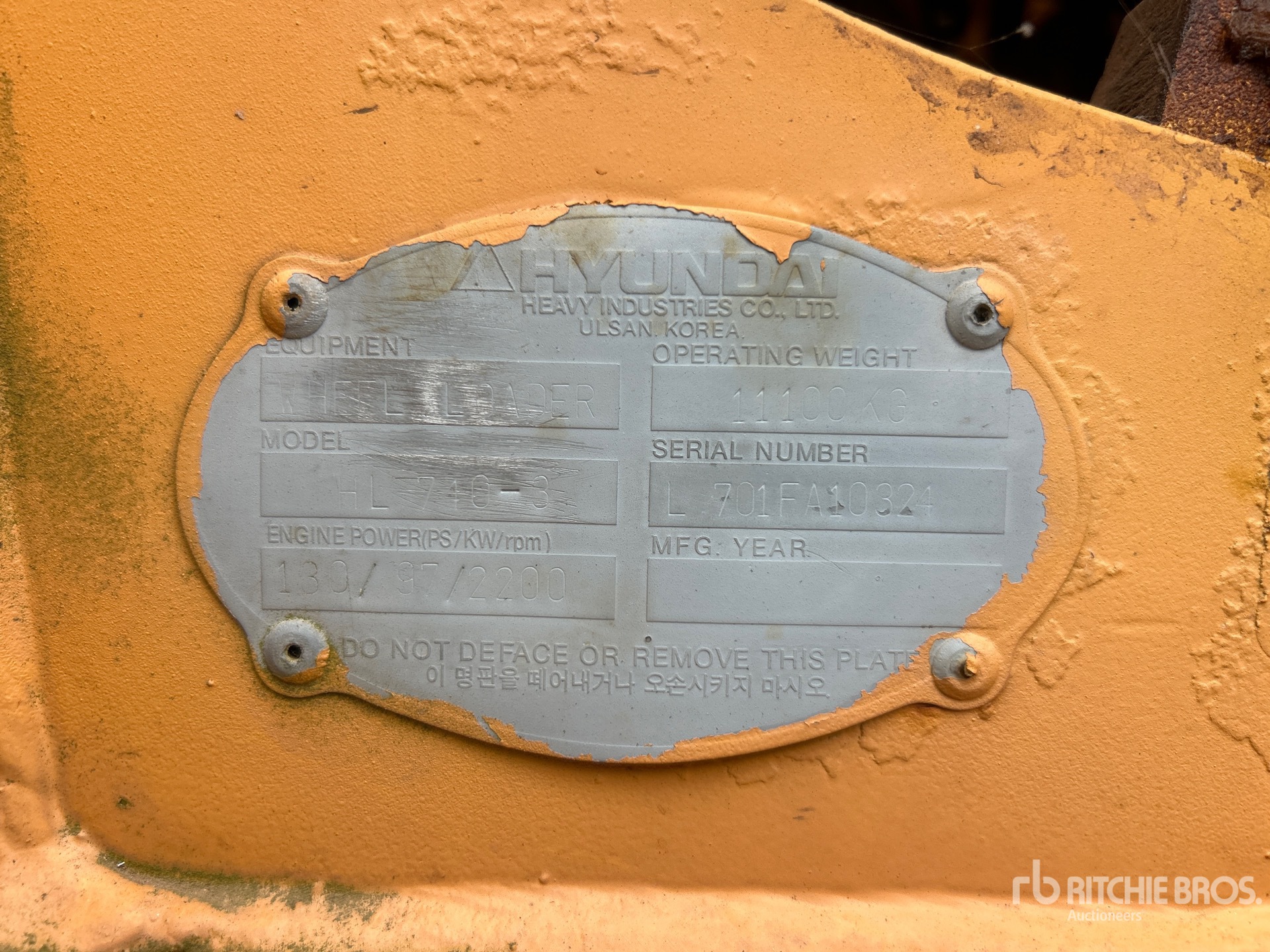 2000 Hyundai HL740-3 Wheel Loader