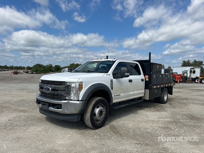 2019 Ford F-550 XL 4x4 Crew Cab Flatbed Truck