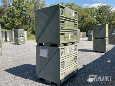 (2) Plastics Research Palcon Pallet Containers