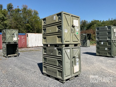 (2) Plastics Research Palcon Pallet Containers