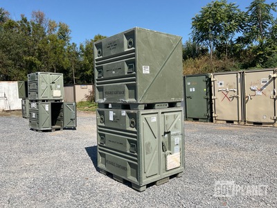 (2) Plastics Research 102440-101 Pallet Containers