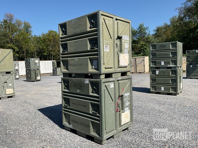 (2) Plastics Research 102440-101 Pallet Containers