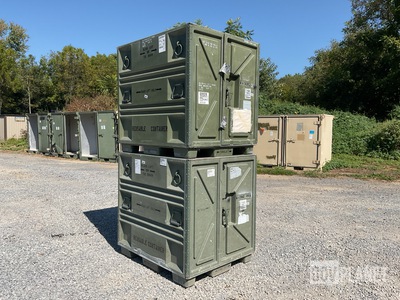 (2) Plastics Research Palcon Pallet Containers