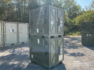 (2) Plastics Research Palcon Pallet Containers