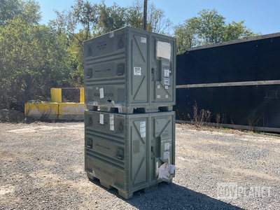 (2) Plastics Research 102440-101 Pallet Containers