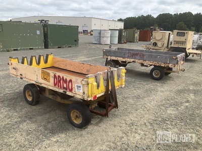 (2) Platform Warehouse Cart Trailers